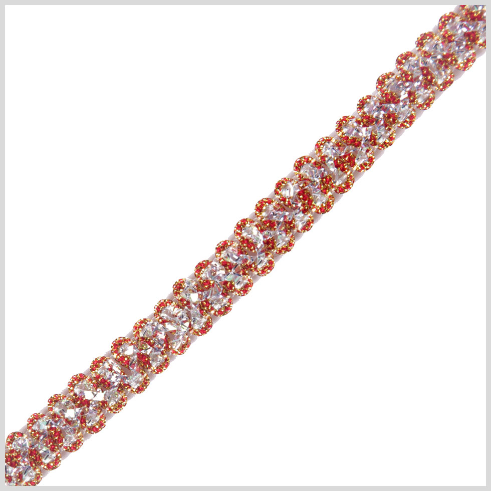 Red/Gold/Silver Iridescent Metallic Braid Red/Gold/Silver Iridescent Metallic Braid