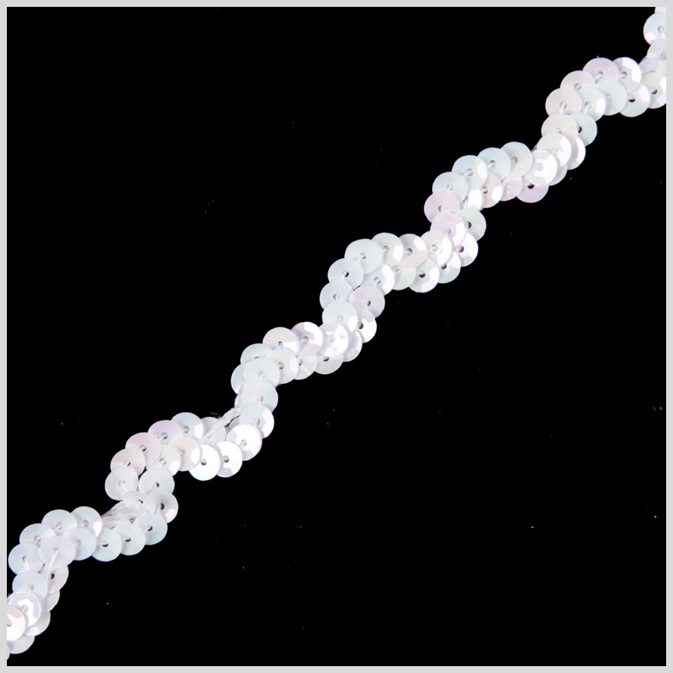 White Iris Ric Rac Sequin White Iris Ric Rac Sequin