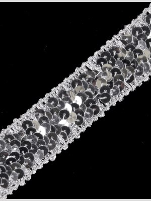 1.25″ Silver Stretch Sequin 1.25″ Silver Stretch Sequin