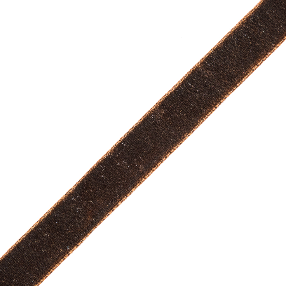 Brown Stretch Velvet Ribbon – 0.625″ Brown Stretch Velvet Ribbon – 0.625″