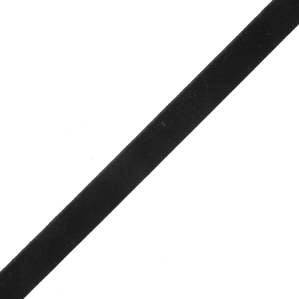 Black Stretch Velvet Ribbon – 0.625″ Black Stretch Velvet Ribbon – 0.625″