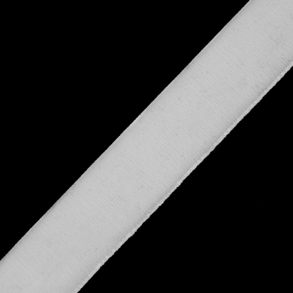 White Stretch Velvet Ribbon – 0.625″ White Stretch Velvet Ribbon – 0.625″