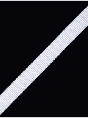 White Stretch Grosgrain – 0.375″ White Stretch Grosgrain – 0.375″