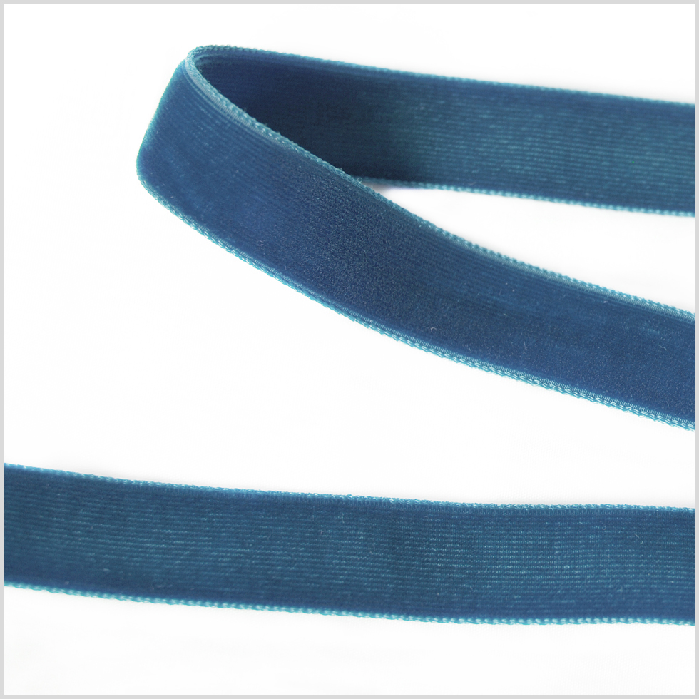 Dusty Blue Double Face Velvet Ribbon – 5/8″ Dusty Blue Double Face Velvet Ribbon – 5/8″