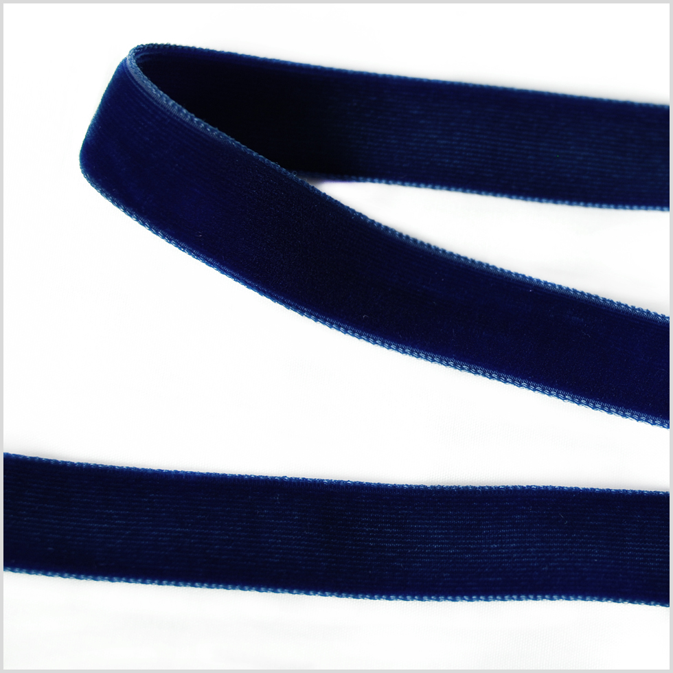 Navy Double Face Velvet Ribbon – 5/8″ Navy Double Face Velvet Ribbon – 5/8″