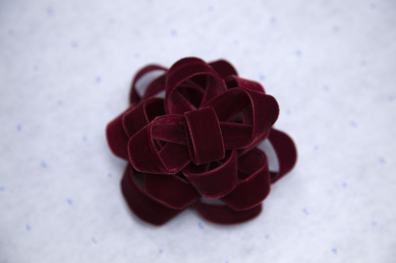 Burgundy Double Face Velvet Ribbon – 5/8″ Burgundy Double Face Velvet Ribbon – 5/8″