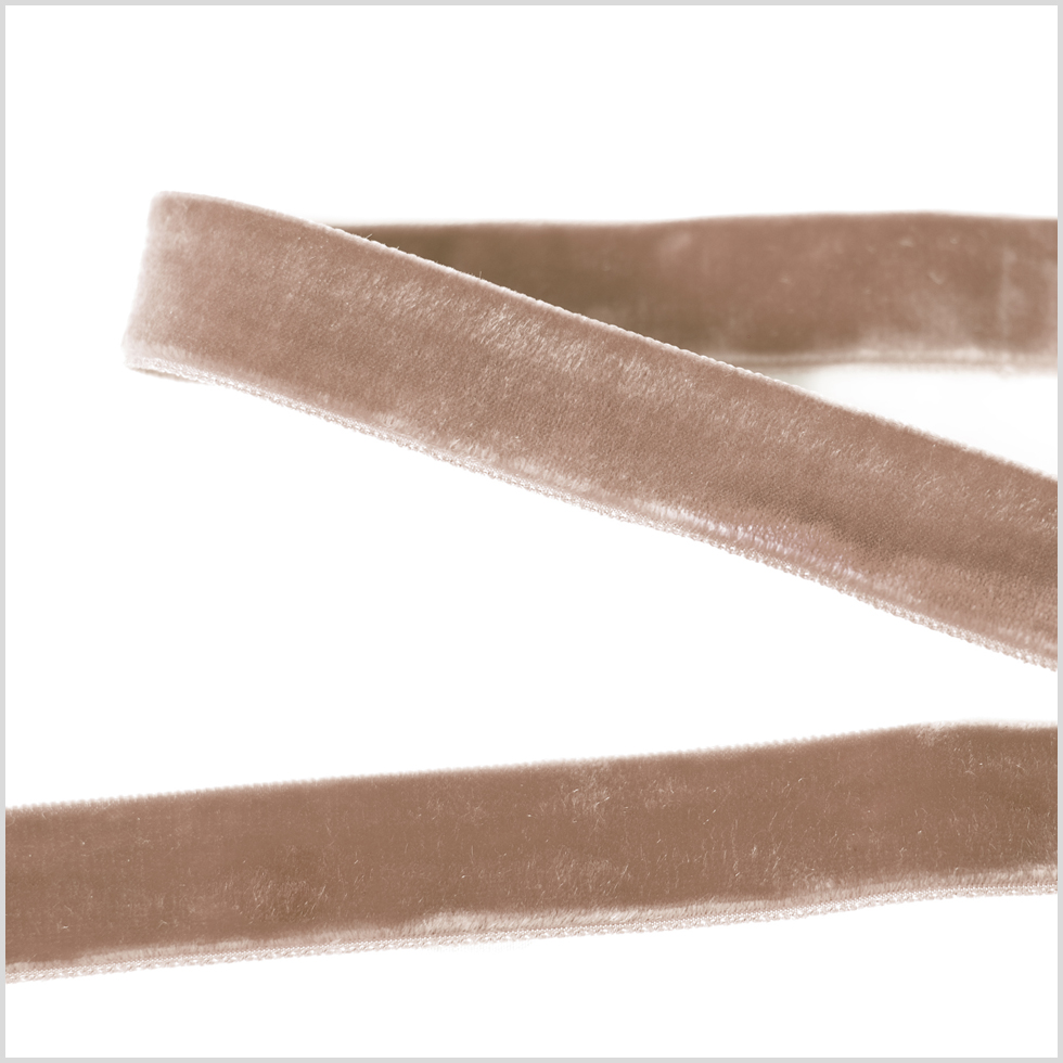 Beige Double Face Velvet Ribbon – 7/8″ Beige Double Face Velvet Ribbon – 7/8″