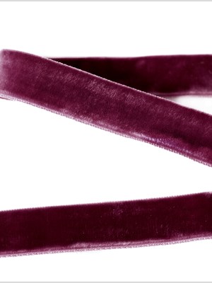 Dark Plum Double Face Velvet Ribbon – 7/8″ Dark Plum Double Face Velvet Ribbon – 7/8″