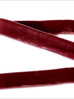 Burgundy Double Face Velvet Ribbon – 7/8″ Burgundy Double Face Velvet Ribbon – 7/8″
