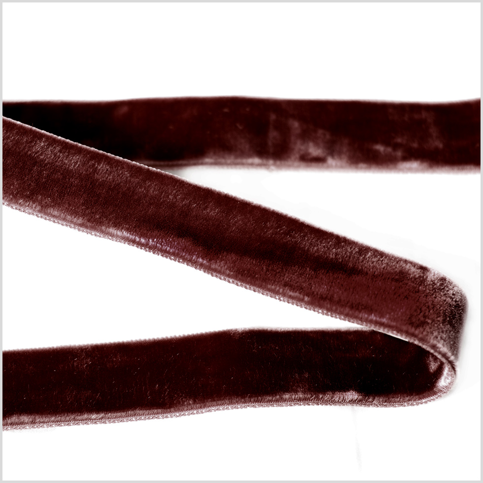 Brown Double Face Velvet Ribbon – 7/8″ Brown Double Face Velvet Ribbon – 7/8″