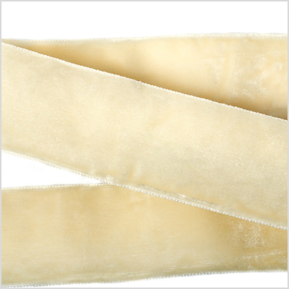 Ivory Double Face Velvet Ribbon – 1.5″ Ivory Double Face Velvet Ribbon – 1.5″
