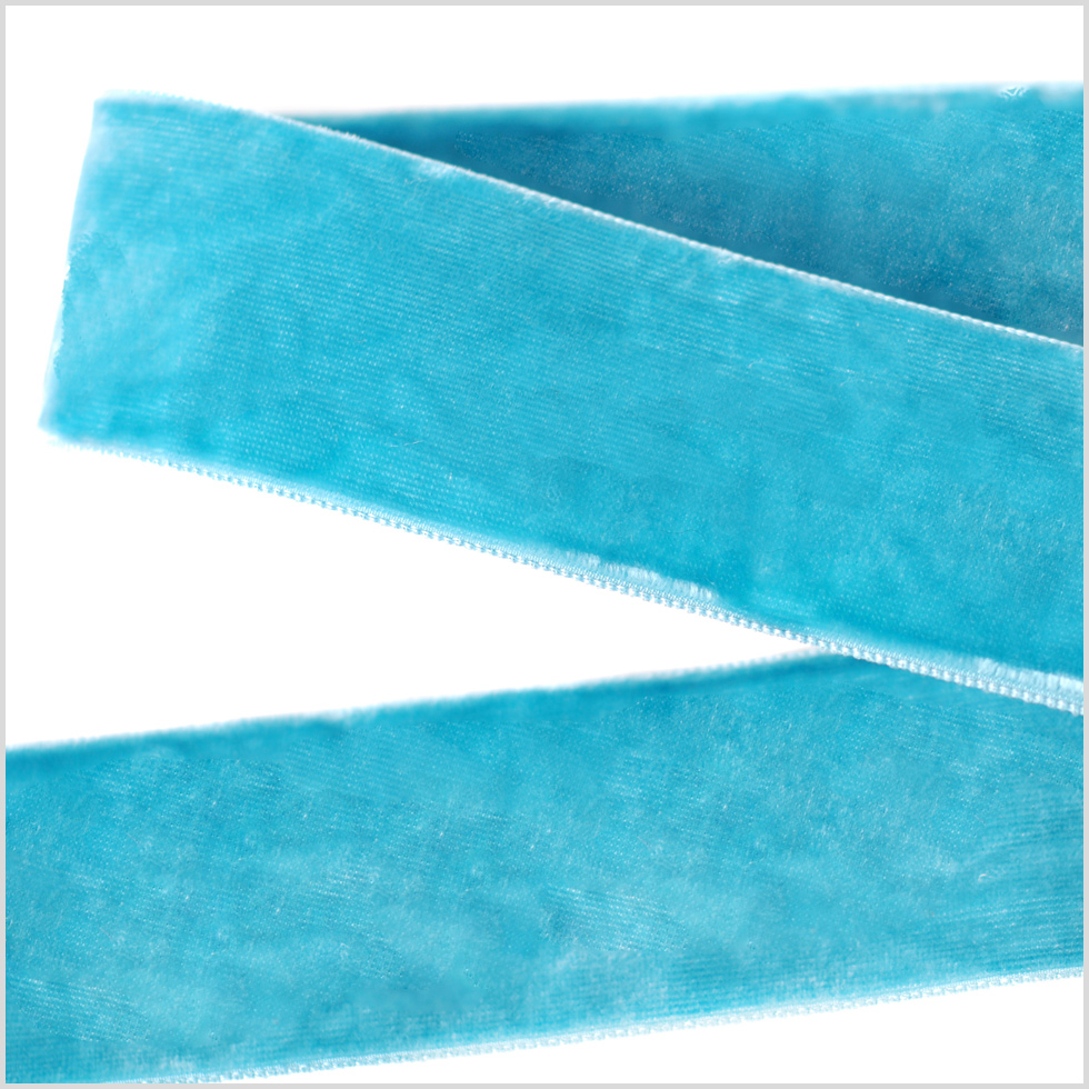 Turquoise Double Face Velvet Ribbon – 1.5″ Turquoise Double Face Velvet Ribbon – 1.5″