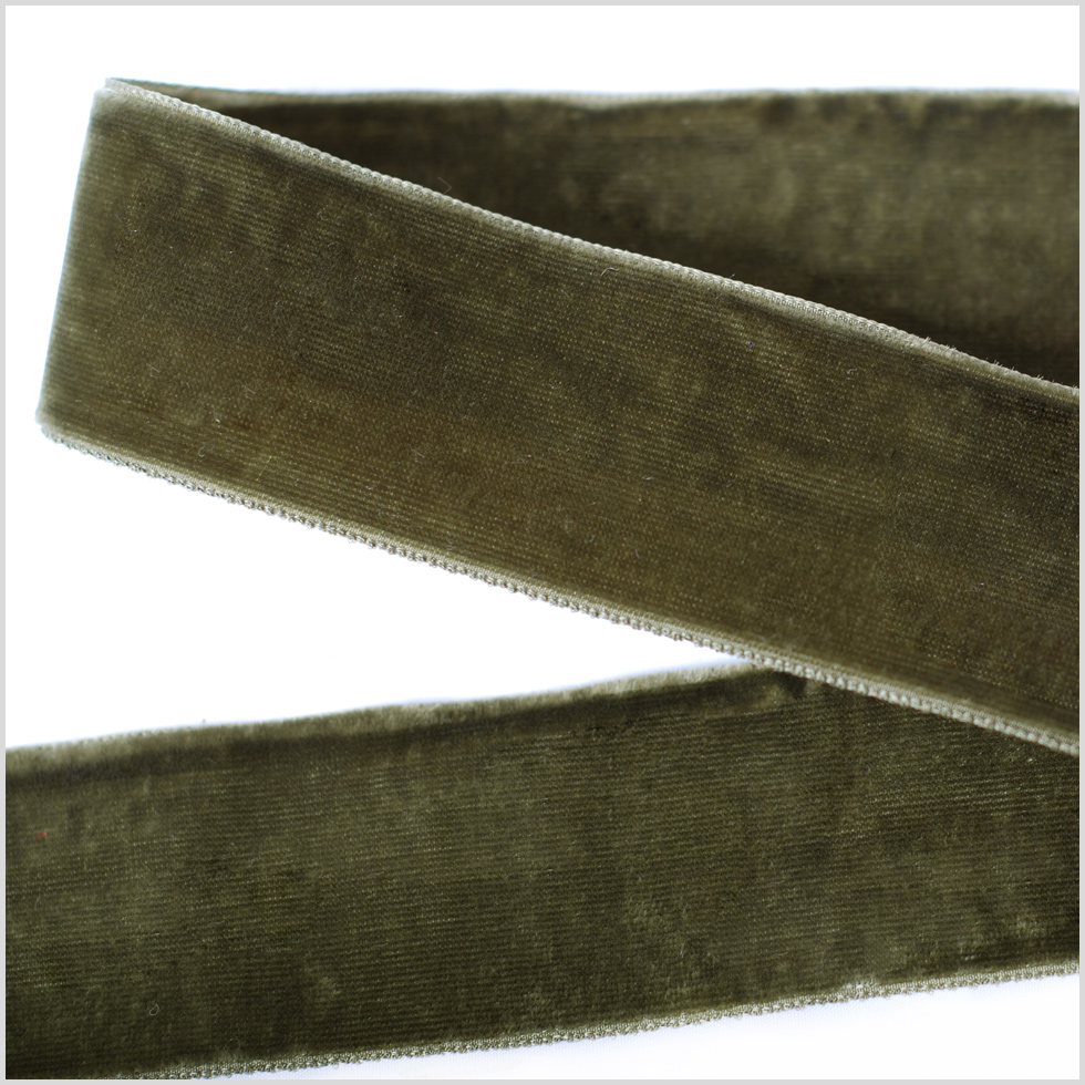 Moss Gray Double Face Velvet Ribbon – 1.5″ Moss Gray Double Face Velvet Ribbon – 1.5″