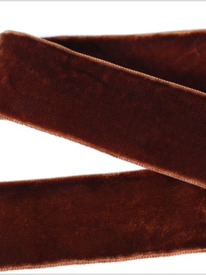 Brown Double Face Velvet Ribbon – 1.5″ Brown Double Face Velvet Ribbon – 1.5″