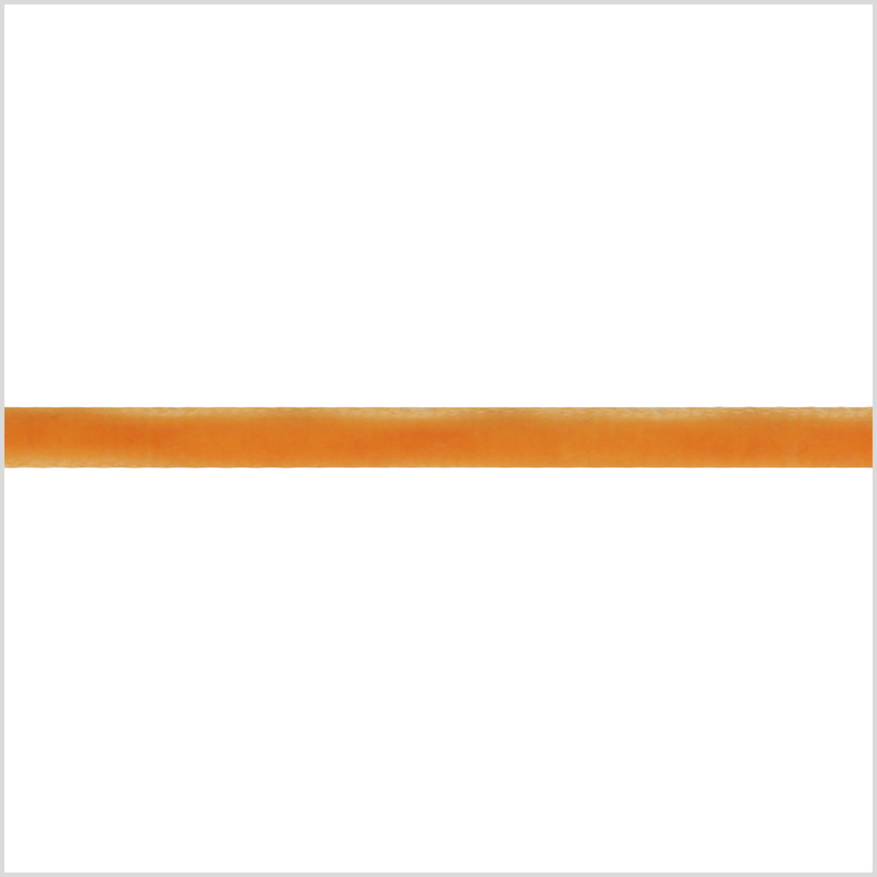 Italian Tangerine Single Face Velvet Ribbon – 5mm Italian Tangerine Single Face Velvet Ribbon – 5mm