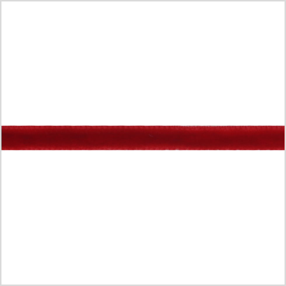 Italian Rouge Red Single Face Velvet Ribbon – 5mm Italian Rouge Red Single Face Velvet Ribbon – 5mm