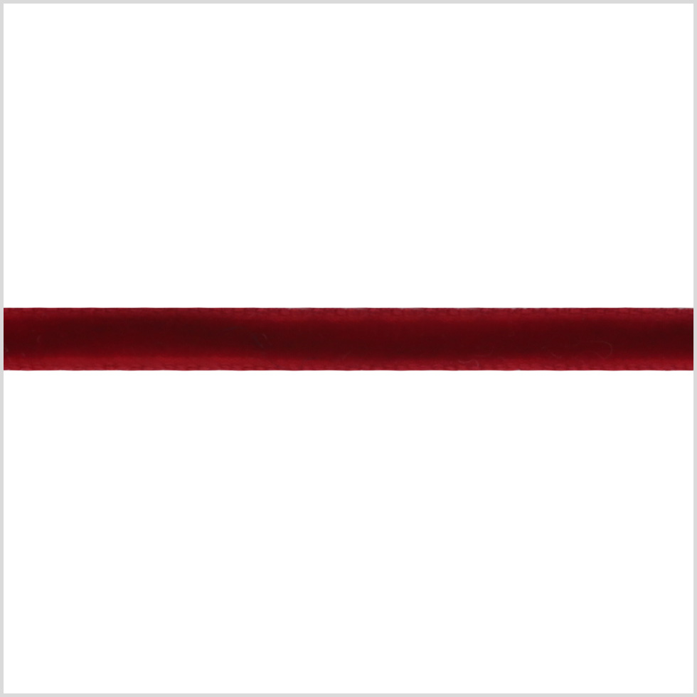 Italian Scarlet Single Face Velvet Ribbon – 5mm Italian Scarlet Single Face Velvet Ribbon – 5mm