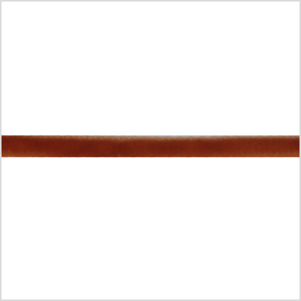 Italian Rust Single Face Velvet Ribbon – 5mm Italian Rust Single Face Velvet Ribbon – 5mm