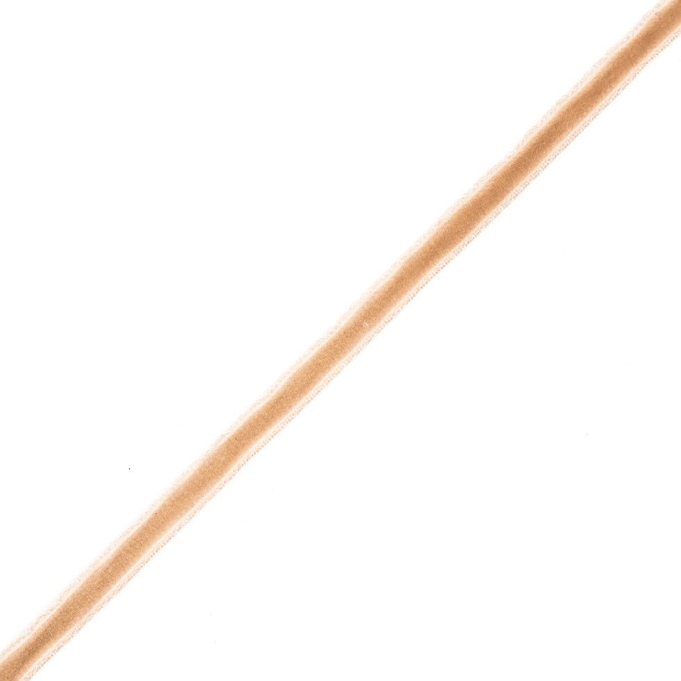 Italian Beige Single Face Velvet Ribbon – 5mm Italian Beige Single Face Velvet Ribbon – 5mm