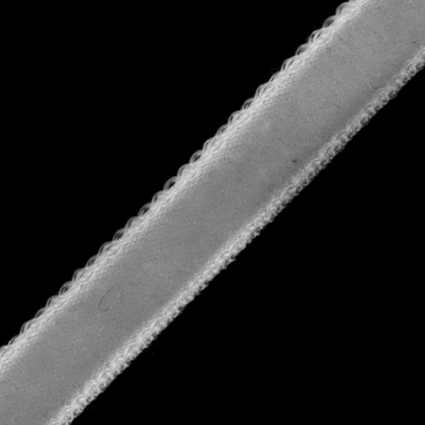 Italian Silver Single Face Velvet Ribbon - 5mm