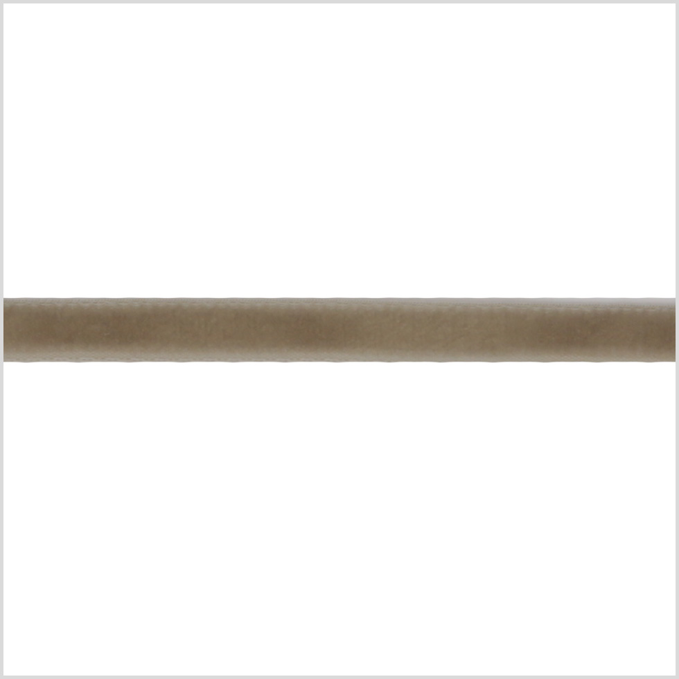 Italian Khaki Single Face Velvet Ribbon – 5mm Italian Khaki Single Face Velvet Ribbon – 5mm