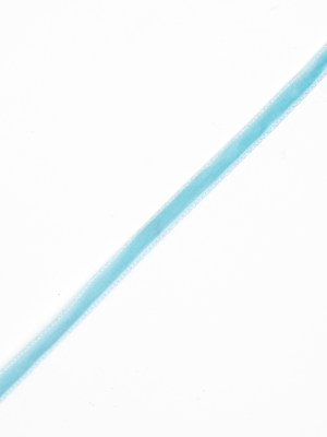 Italian Sky Blue Single Face Velvet Ribbon – 5mm Italian Sky Blue Single Face Velvet Ribbon – 5mm