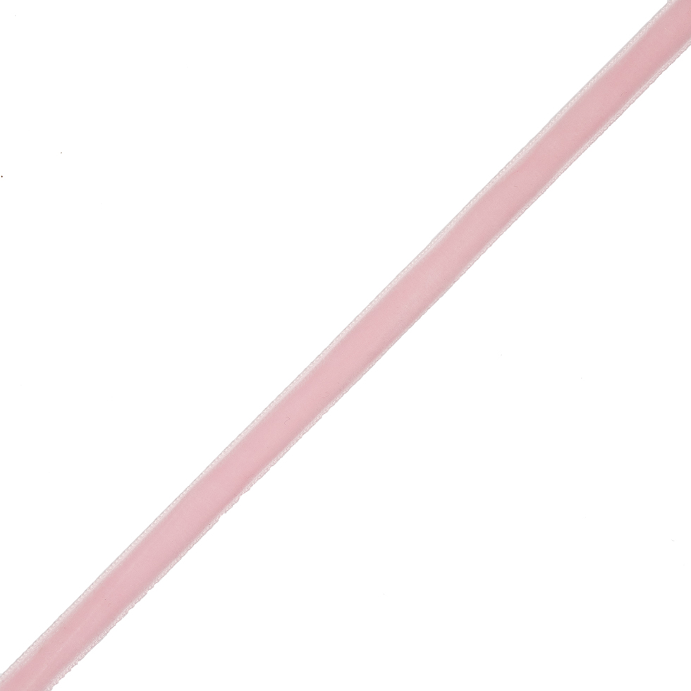 Baby Pink Single Face Velvet Ribbon – 0.375″ Baby Pink Single Face Velvet Ribbon – 0.375″