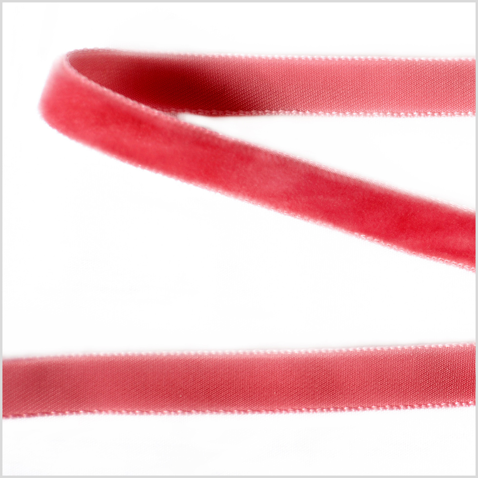 Fuchsia Single Face Velvet Ribbon – 0.375″ Fuchsia Single Face Velvet Ribbon – 0.375″