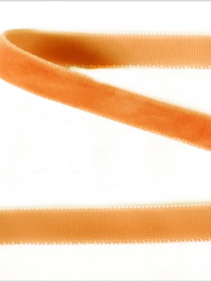 Rust Single Face Velvet Ribbon – 0.375″ Rust Single Face Velvet Ribbon – 0.375″