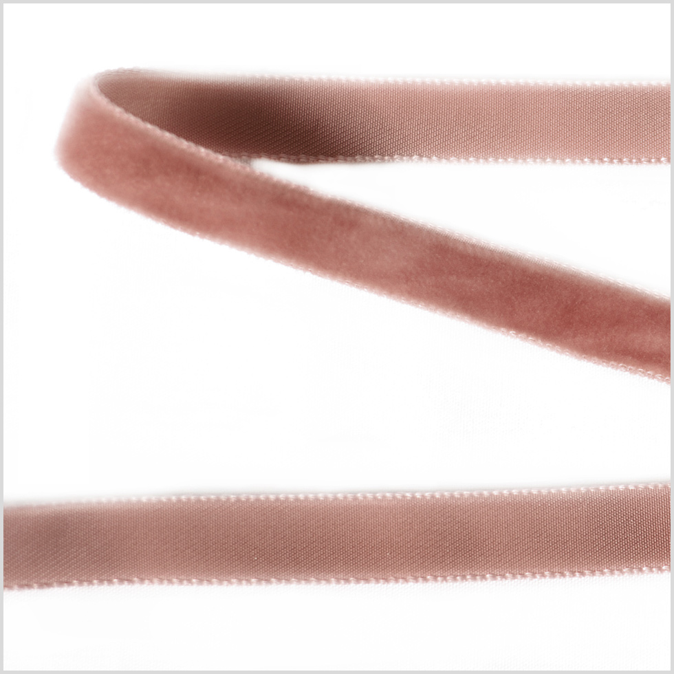Light Brown Single Face Velvet Ribbon – 0.375″ Light Brown Single Face Velvet Ribbon – 0.375″