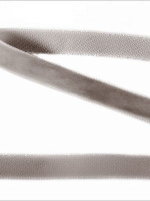 Gray Single Face Velvet Ribbon – 0.375″ Gray Single Face Velvet Ribbon – 0.375″