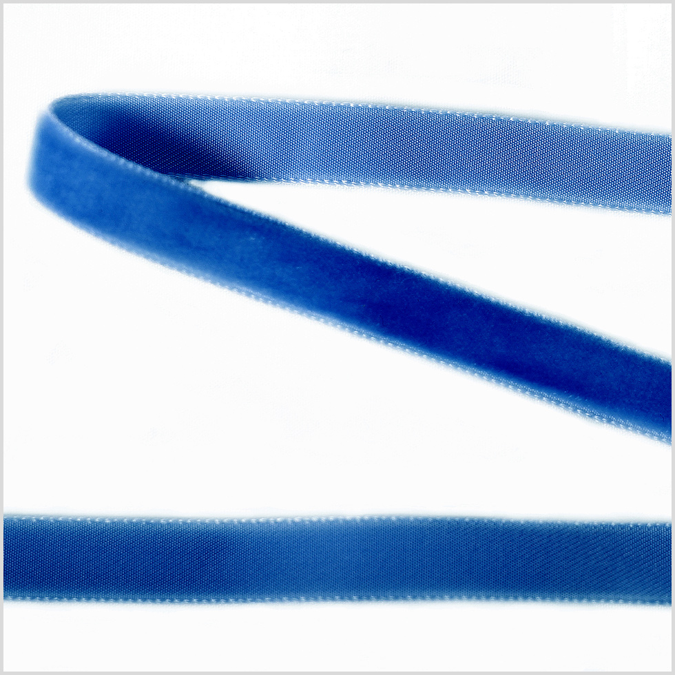 Royal Single Face Velvet Ribbon – 0.375″ Royal Single Face Velvet Ribbon – 0.375″
