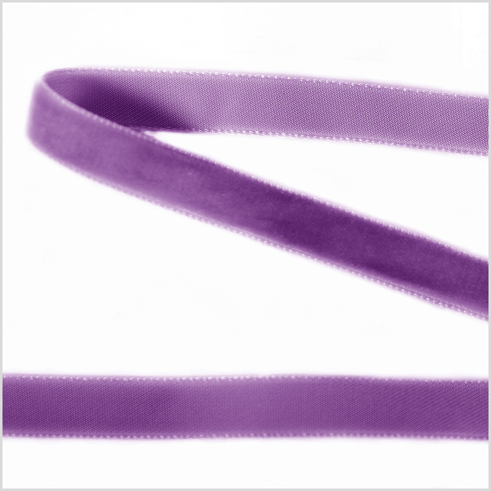 Dark Grape Single Face Velvet Ribbon – 0.375″ Dark Grape Single Face Velvet Ribbon – 0.375″
