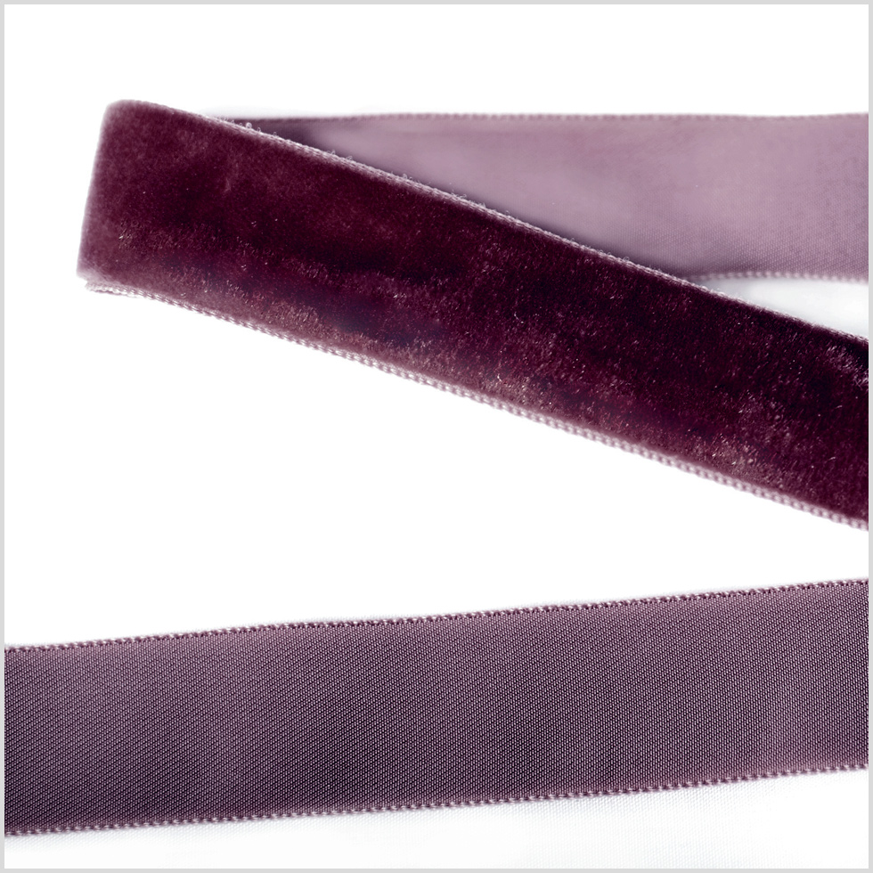 Wine Single Face Velvet Ribbon – 0.875″ Wine Single Face Velvet Ribbon – 0.875″
