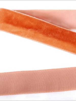 Copper Single Face Velvet Ribbon – 0.875″ Copper Single Face Velvet Ribbon – 0.875″