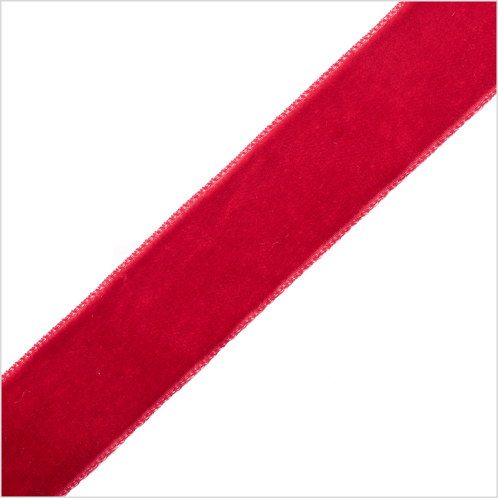 Rouge Red Single Face Velvet Ribbon – 7/8″ Rouge Red Single Face Velvet Ribbon – 7/8″