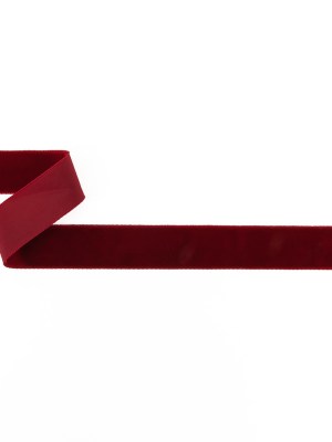 Dark Red Single Face Velvet Ribbon – 7/8″ Dark Red Single Face Velvet Ribbon – 7/8″