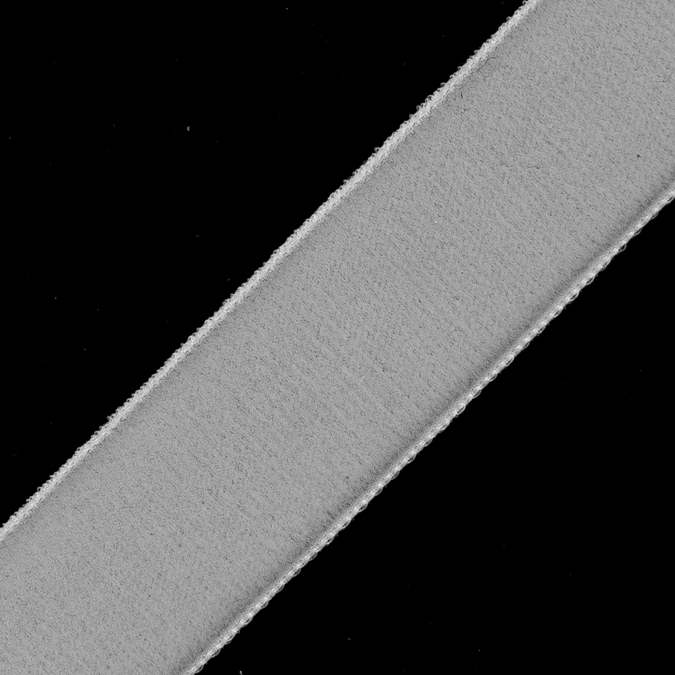 Off-White Single Face Velvet Ribbon - 7/8"