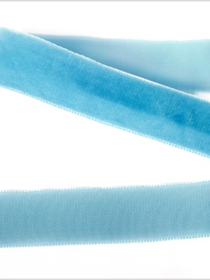 Baby Blue Single Face Velvet Ribbon – 7/8″ Baby Blue Single Face Velvet Ribbon – 7/8″