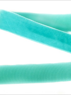 Teal Single Face Velvet Ribbon – 7/8″ Teal Single Face Velvet Ribbon – 7/8″