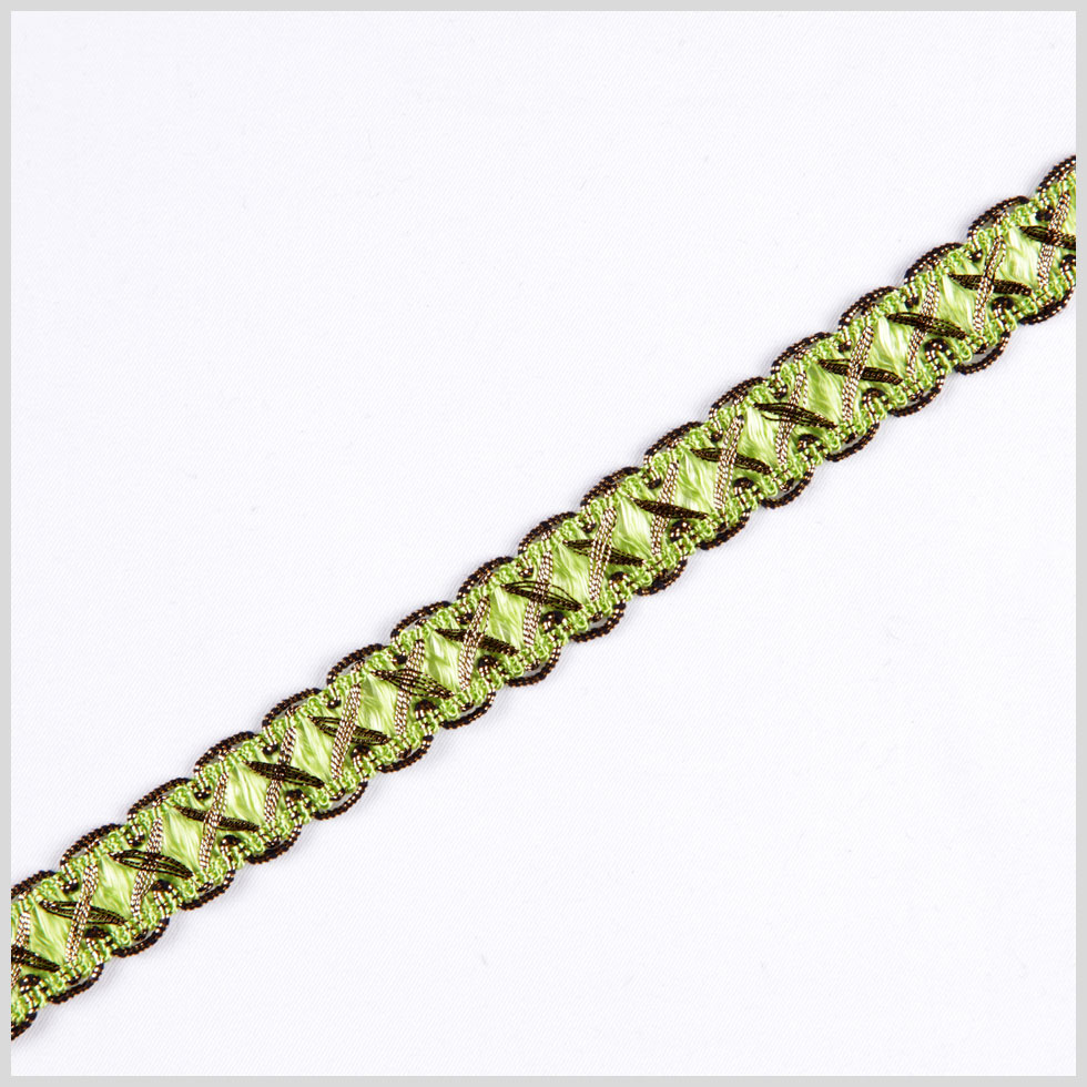 5/8″ Lime/Gold Metallic Braid 5/8″ Lime/Gold Metallic Braid