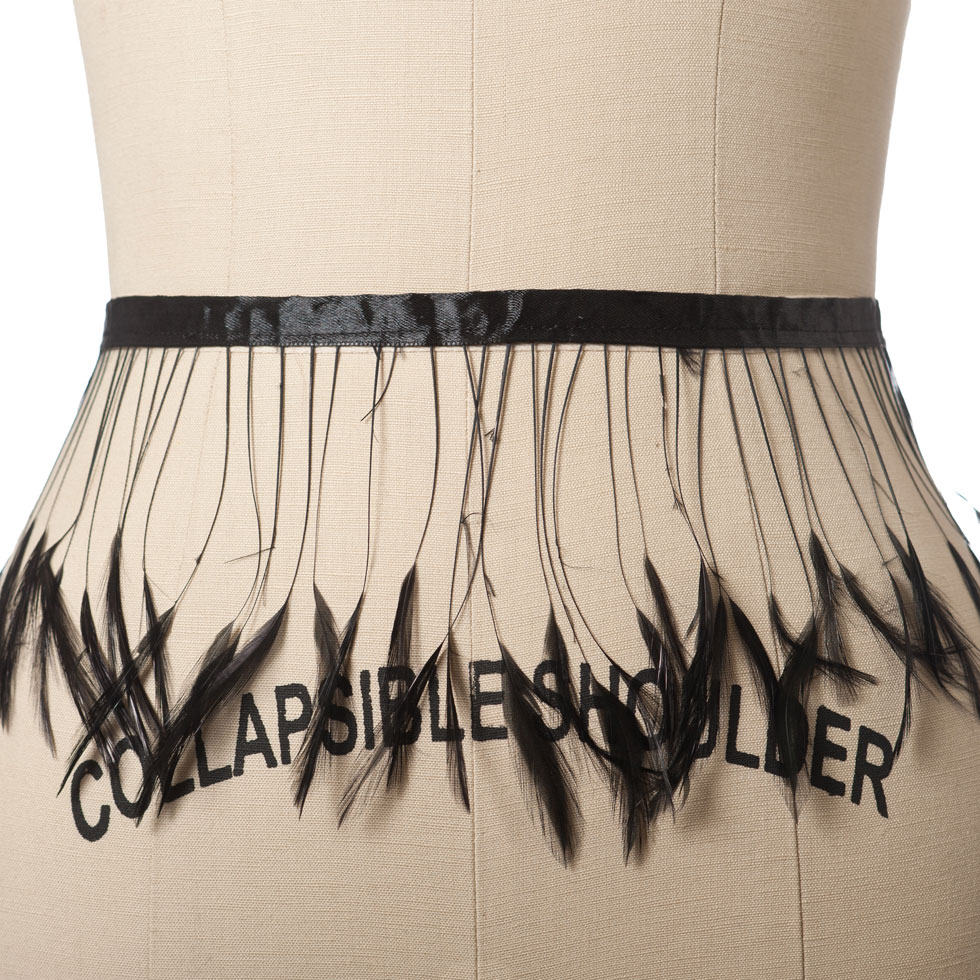 4.5″ Black Feather Fringe 4.5″ Black Feather Fringe