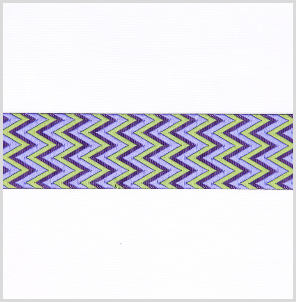Purple/Green French Jacquard Ribbon Purple/Green French Jacquard Ribbon