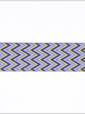 Purple/Green French Jacquard Ribbon Purple/Green French Jacquard Ribbon