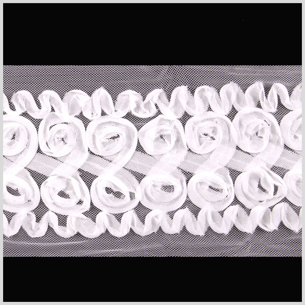 4.5″ White Floral Lace 4.5″ White Floral Lace