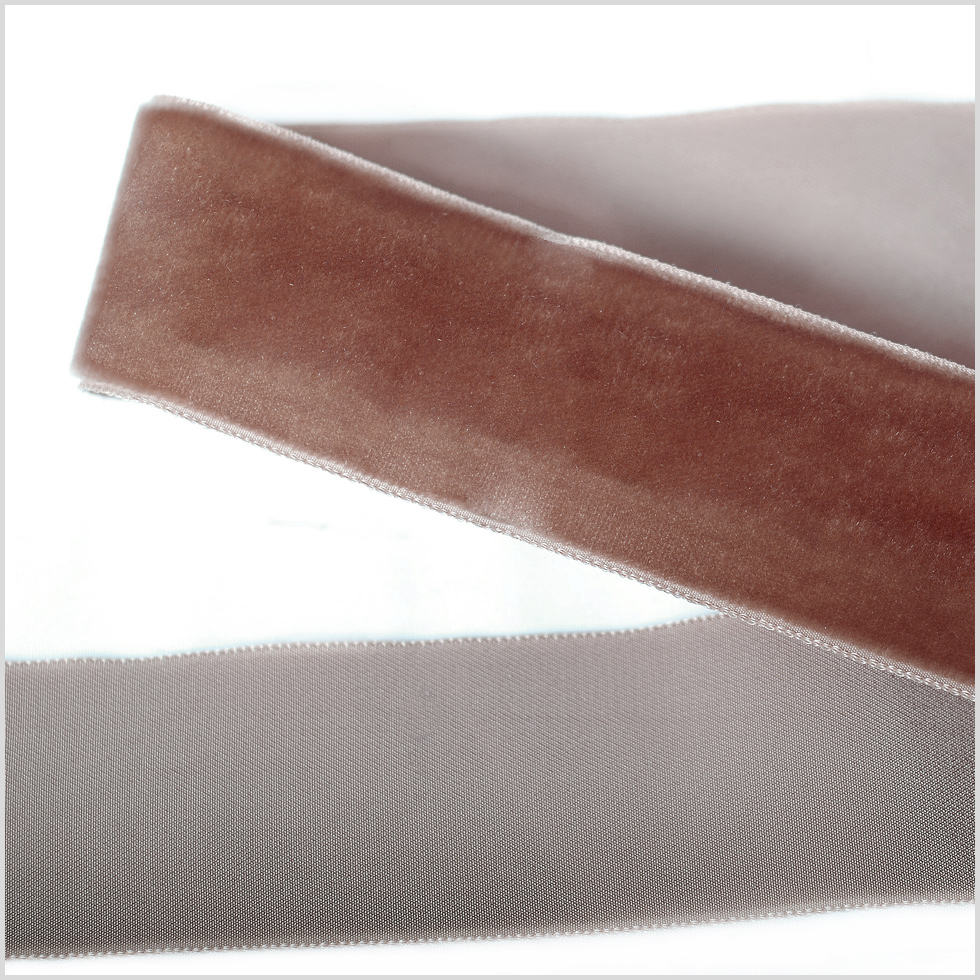 Tan Single Face Velvet Ribbon – 1.5″ Tan Single Face Velvet Ribbon – 1.5″