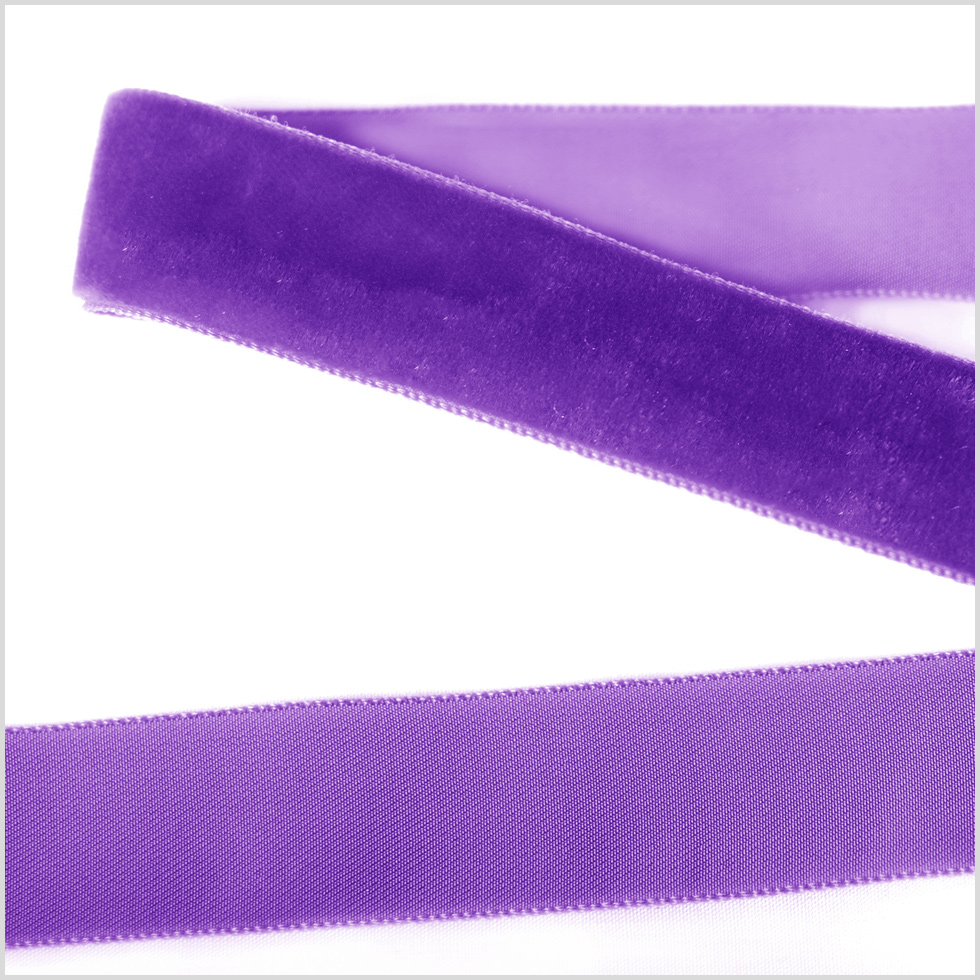 Dark Grape Single Face Velvet Ribbon – 7/8″ Dark Grape Single Face Velvet Ribbon – 7/8″