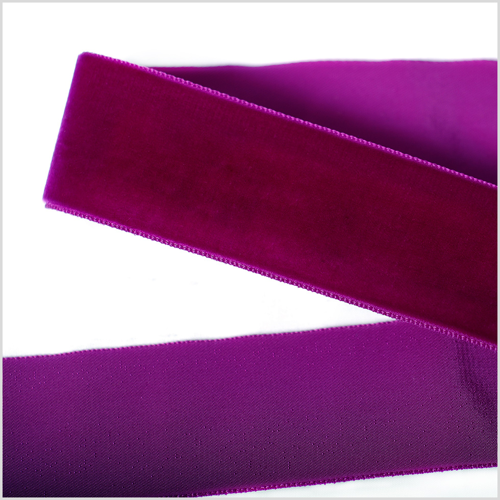 Plum Single Face Velvet Ribbon – 1.5″ Plum Single Face Velvet Ribbon – 1.5″