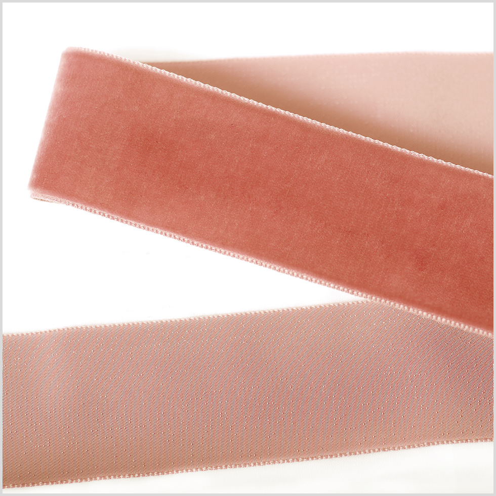Dusty Pink Single Face Velvet Ribbon – 1.5″ Dusty Pink Single Face Velvet Ribbon – 1.5″