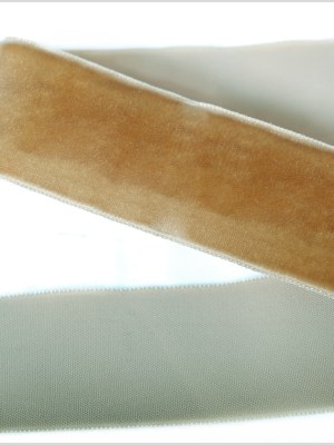 Khaki Single Face Velvet Ribbon – 1.5″ Khaki Single Face Velvet Ribbon – 1.5″